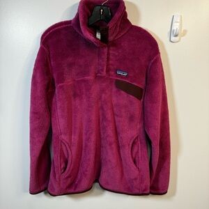 Patagonia Snap-T Re-Tool Fleece Pullover Jacket XL purple